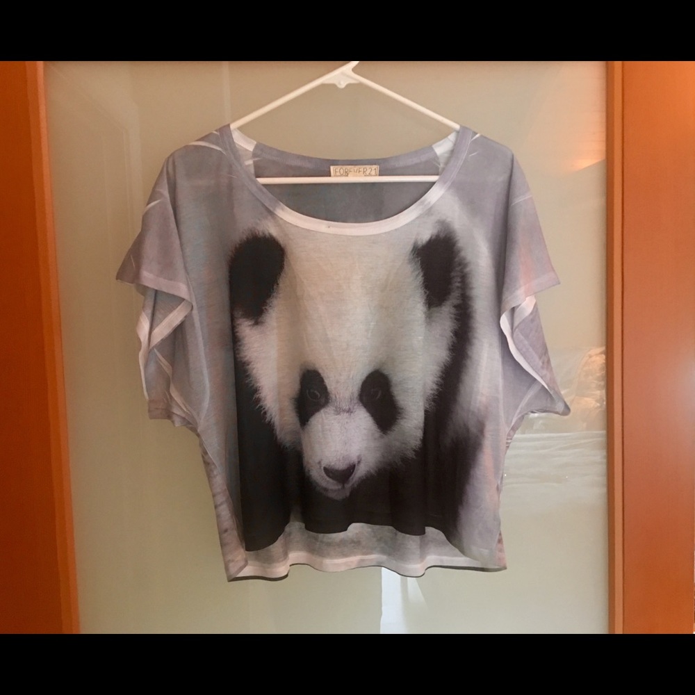 EUC. F21 panda shirt